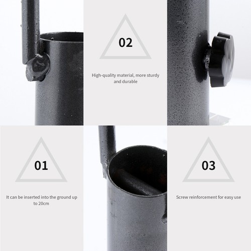 Beach Umbrella Digger Base Garden Flag Stake Parasol Insert Holder for - Picture 9 of 12