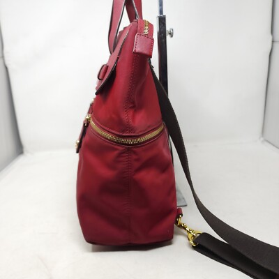 Henri Bendel Womens Backpack Purse Jetsetter Maroon Red Nylon Convertible Travel Henri Bendel Womens Backpack Purse Jetsetter Maroon Red  main image 3