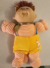 Vintage Cabbage Patch Koosa Brown Cat W/ Clothing 1983 orange Striped body