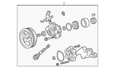 Genuine Lexus Power Steering Pump 44310-50070