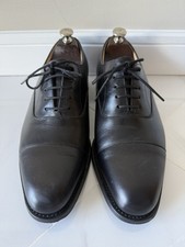 Church s WESTERHAM Captoe Dress Lace Up BLACK Leather Shoes 8/8.5US Made In UK
