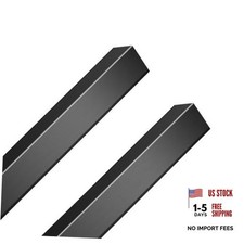 PCS Black Aluminium Wall Corner Protector Guard Corner Trim Molding L 2x2x48  2