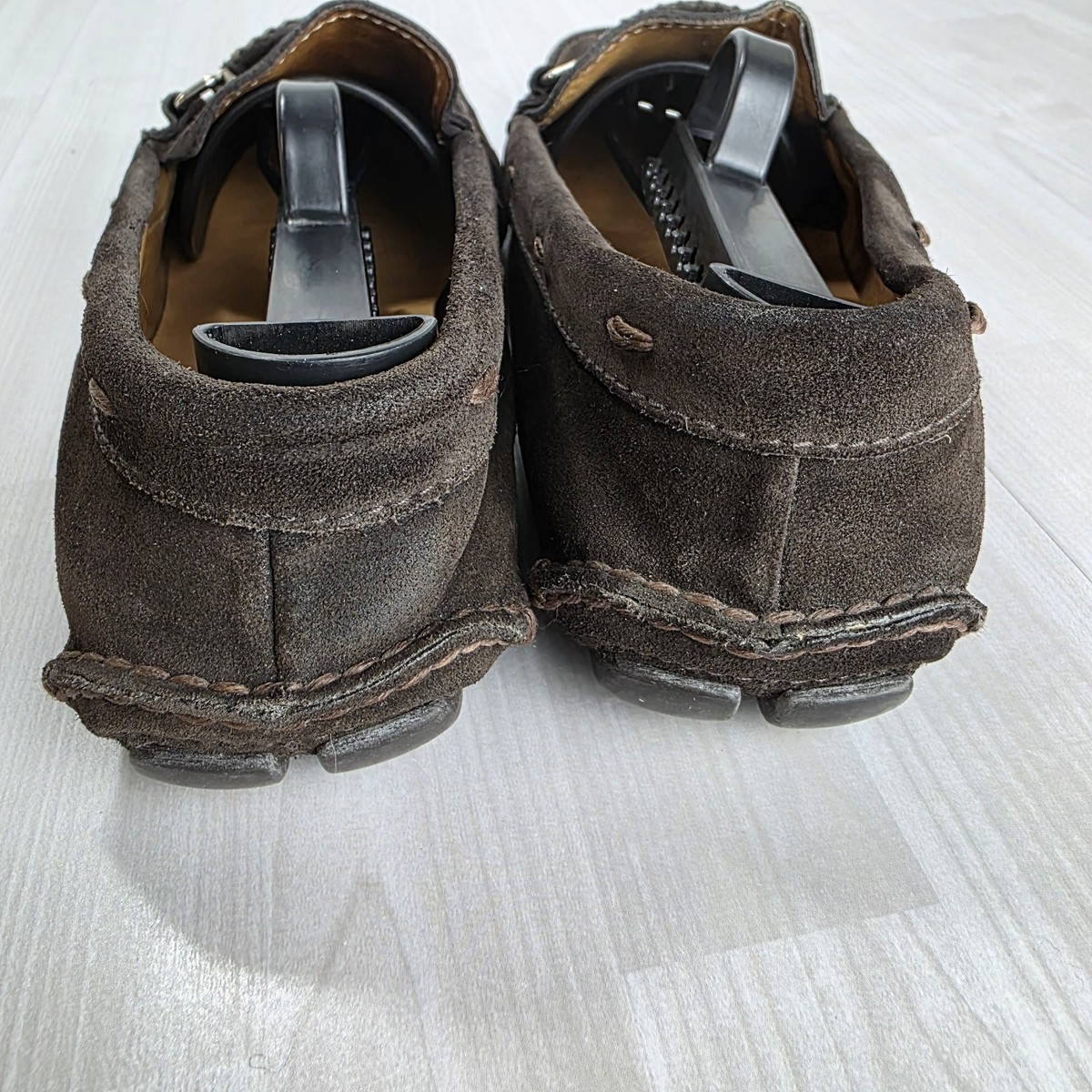 Prada Men Suede Loafers Brown Italy Driving Moccasins 6 Luxury