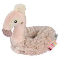 Ring-Greifling Flamingo Von Fehn, Motorikspielzeug Rassel, 0 Monate, Rosa