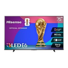Smart TV 75 4K UHD Hi QLED Dolby Vision Atmos Fire Hisense 75E6QF Cinema Series