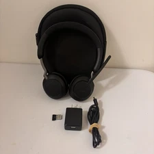 Jabra Evolve2 65 Stereo Wireless Headset W/ USB dongle, case, & cable