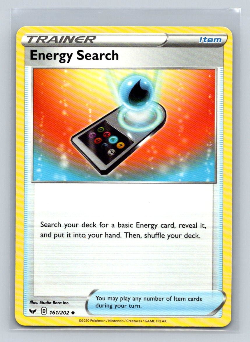 Energy Search #161/202 SWSH01: Sword & Shield Base Set Uncommon - Pokemon C67