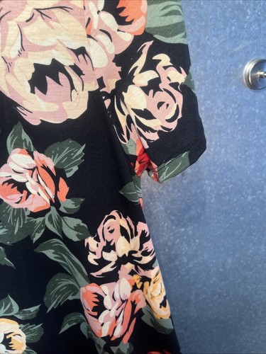 lularoe floral Flower Dress Size L High Low Short Sleeve Multicolor - Bild 13 von 23