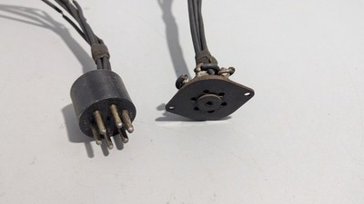 1930s 40s 5-Pin Chassis Power Connector Set   Tube Transmitter