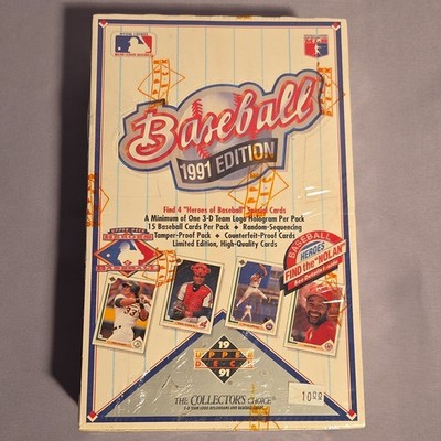 1991 Upper Deck Baseball Low Series Factory Sealed 36 Pack Box
