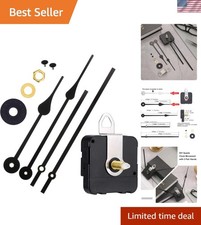 Long Shaft Silent Clock Mechanism with Replacement Hands for Stylish Wall Clocks
