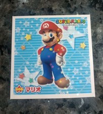 Super Mario Sticker "006 Mario" Holographic Sticker Japan Limited