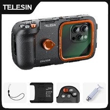 Telesin Diving Phone Camera Shoot Hand Grip Phone Remote Case IP68 Waterproof