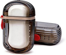 2 Pack Small Travel Soap Case, Leakproof Soap Container, Portable Bar Soap