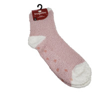 Snugadoo Adult Womens One Size Pink Super Soft Cozy Crew Socks