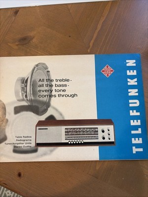Telefunken Product Catalog 1966 (15 Pages 