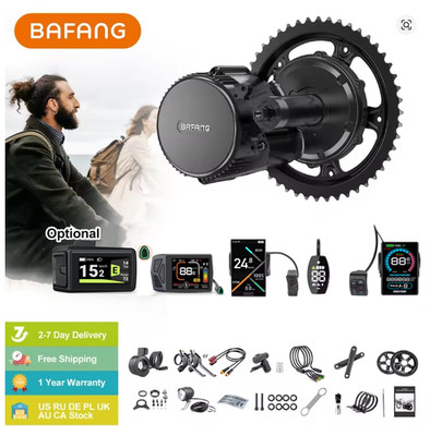 48V750W BAFANG Mid Drive Motor Kit BBS02B DIY Ebike Conversion Kits 68-73mm