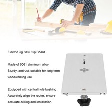 Electric Jig Saw Flip Board Aluminum Alloy Router Table Insert Plate For Woodw