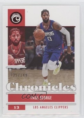 2021-22 Panini Chronicles Red 125/149 Paul George #25 1u6