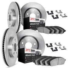 Genuine DFC Brake Rotor with 5000 Brake Pads and Hardware Kit 6514-67044
