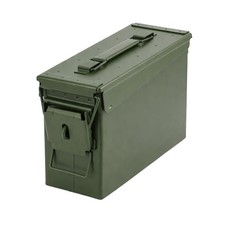 Metal Ammo Can Ammunition Storage Box Flip Top Heavy Duty Tool Organizer Case
