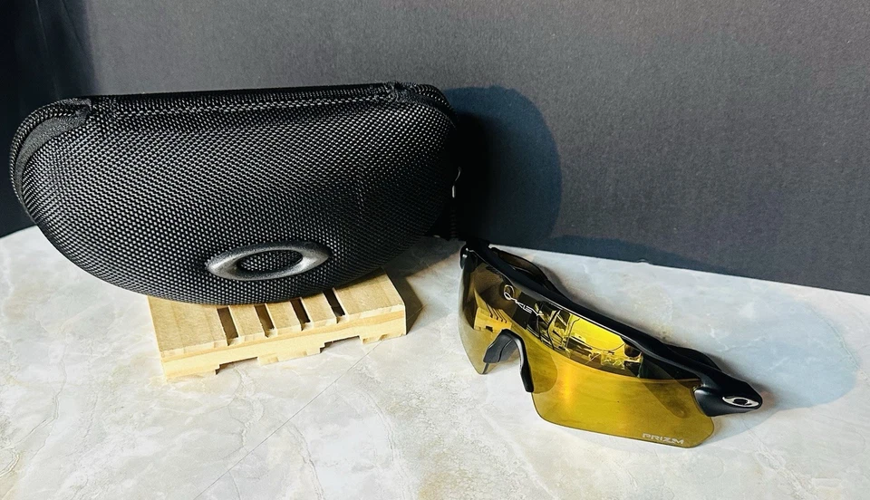 Lente Prizm Oakley RADAR EV PATH 9275 negro mate/oro 24k con estuche incluido Foto 3 de 4