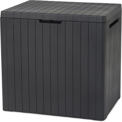 Keter City Box, Aufbewahrungsbox, Dunkelgrau, Inhalt: 113L, Maße: Hxtxb 55X44X57