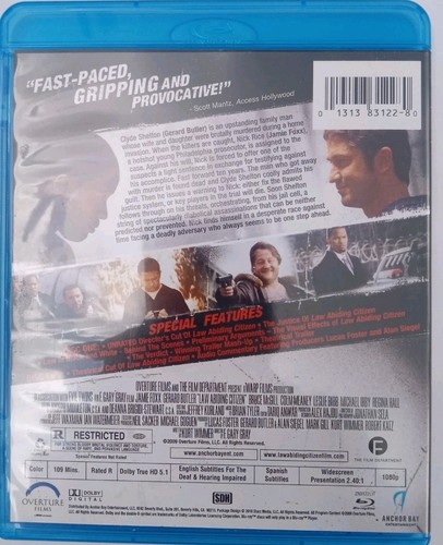 Law Abiding Citizen 2009 Blu-ray 2-Disc Set, Unrated Director's Cut, Jamie Foxx - Picture 2 of 2