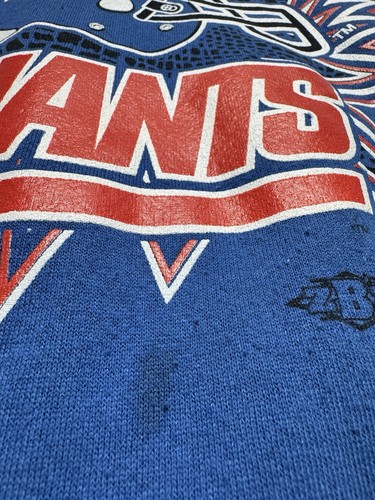 Vintage New York Giants 1990s Crewneck Sweatshirt Explosion Herren XL Blau 90s - Bild 4 von 5
