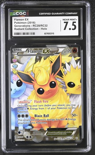Flareon-EX graded CGC 7.5 for sale on eBay