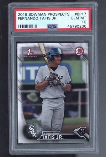 2016 Bowman #BP17 Fernando Tatis Jr. Prospects ROOKIE RC PSA 10