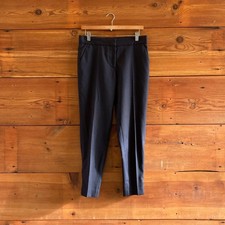 40 / 4 US - Stella McCartney Navy Wool Slim Fit Tapered Leg Dress Pants 0813CP