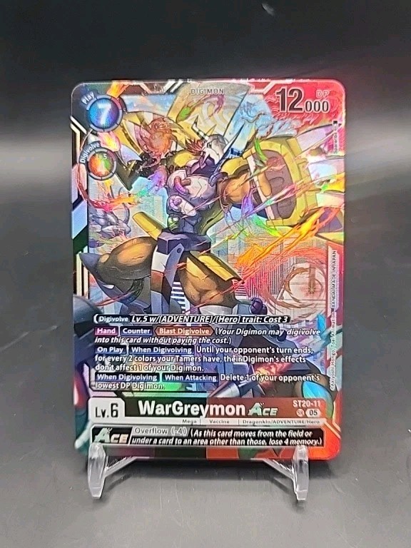 WarGreymon Ace Foil ST20-11 Digimon TCG Card NM Condition