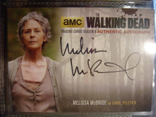 WALKING DEAD SEASON 4 MELISSA MCBRIDE AUTOGRAPH CARD BLACK PRINT MMB2