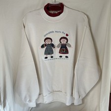 Applique vintage anni 90 Morning Sun Grandkids Warm the Heart made USA grande nuova con etichetta