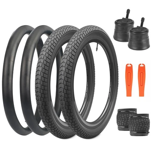 Bike Tires 20 x 2.125 2 Pack with Tubes Black Balinge 20x2.125 Inch Kids 20x2.1