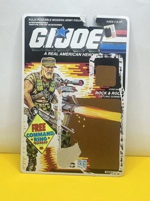 G.I. Joe Rock & Roll v2 Series 8 MOC 34 Back 1989 Hasbro CARD FILE ONLY