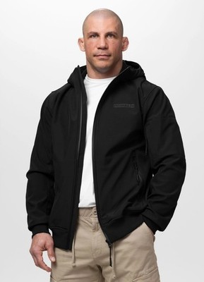 Herren-Softshelljacke Kapuze Pitbull ROSCOE Schwarz PIT BULL WEST COAST Jacke