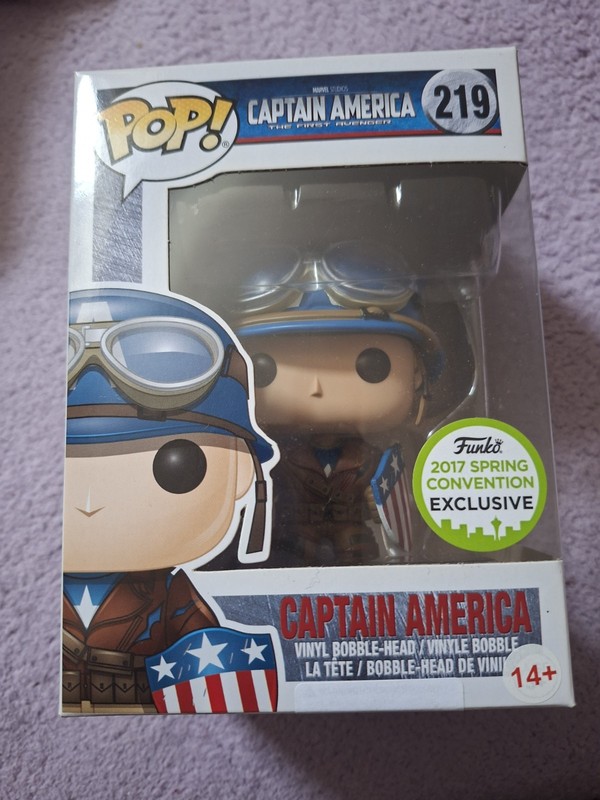 Captain America 219 Marvel 2017 Convention Exclusive Funko Pop Figure New In Box