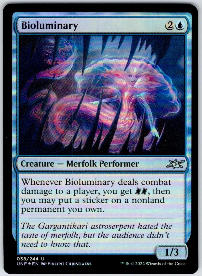 Bioluminary 38 Uncommon Unfinity MTG Foil Near Mint