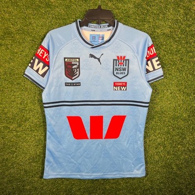 Puma NSW Blues 2023 State of Origin Jersey Womens Medium Sky Blue 77077401