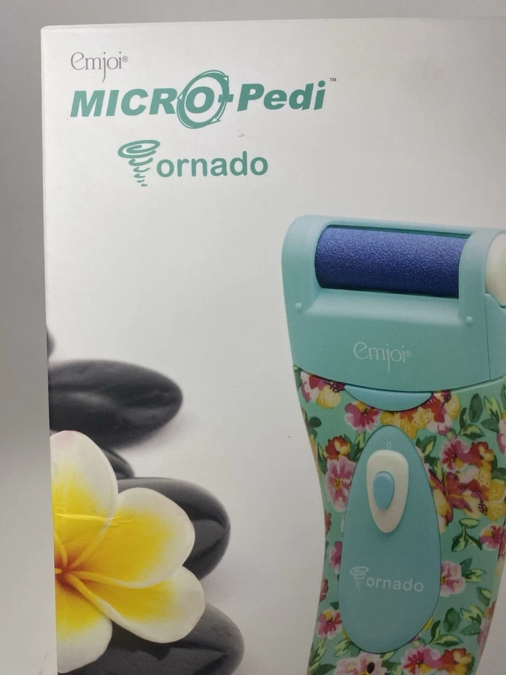 Emjoi Micro-Pedi Tornado Электрическое Мощное Средство для Удаления Черствой Сухой Кожи Ног Цветочный НОВЫЙ - Изображение 2 из 4