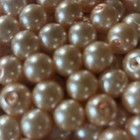 8mm Peach Smooth Round Glass Pearl Style Loose Beads (Bagged) — photo 3