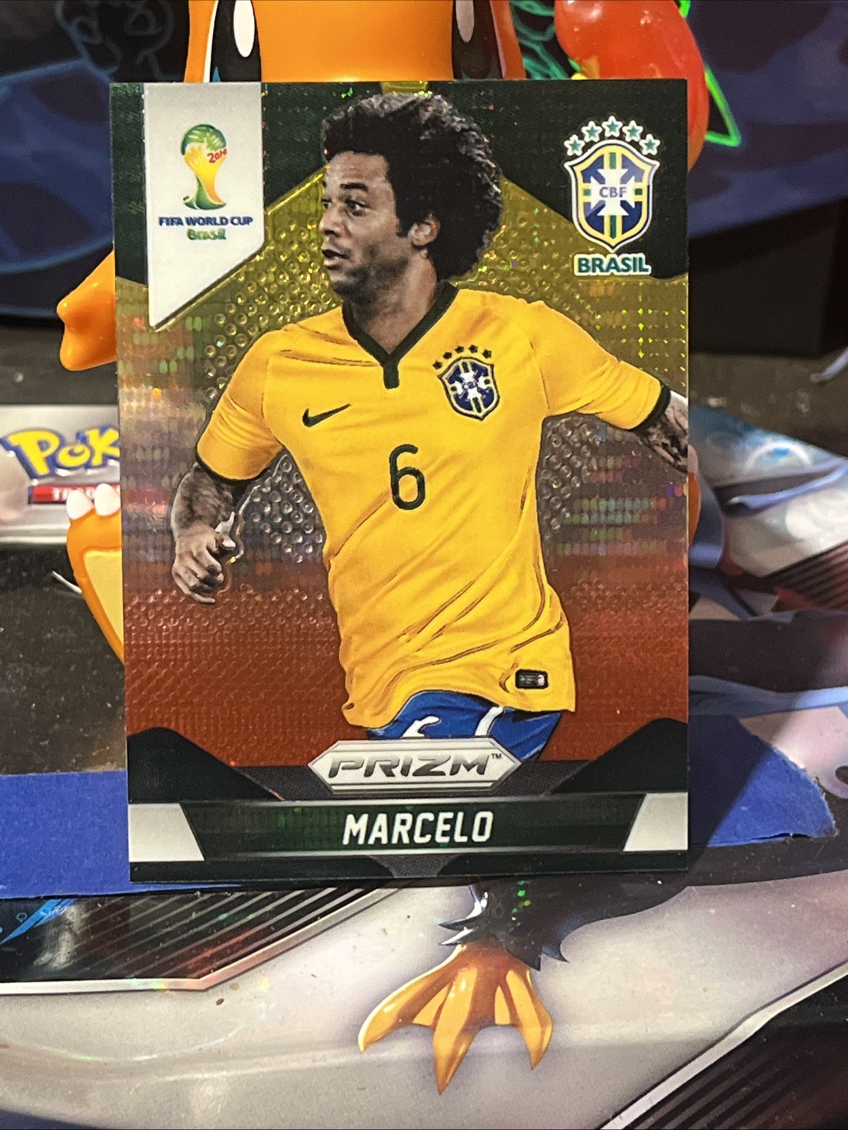 2014 Panini Prizm World Cup - Marcelo #107 Yellow & Red Pulsar Prizm (RC)