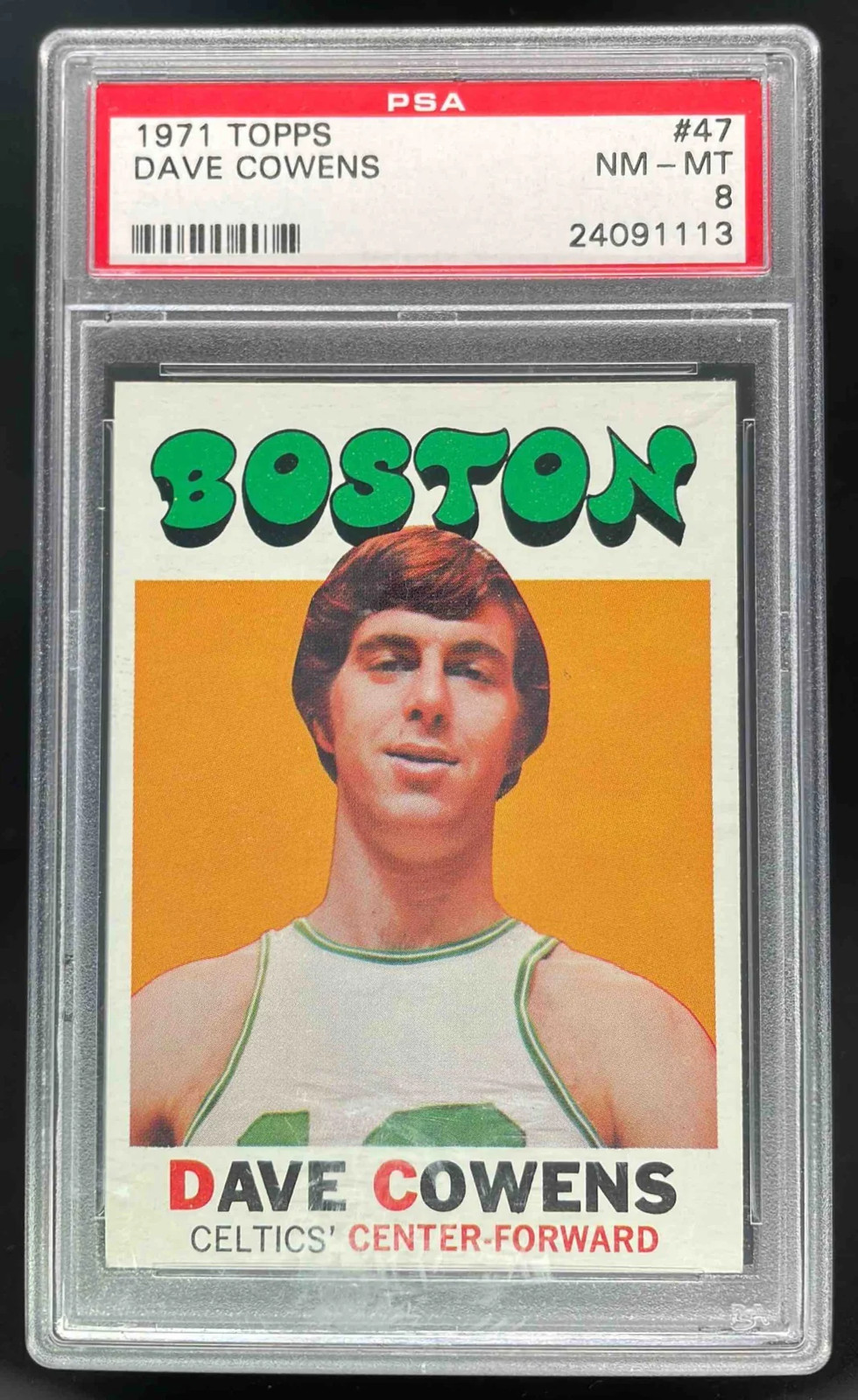 1971-72 Topps #47 Dave Cowens RC PSA 8