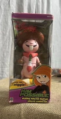 Vintage Disney Kim Possible Bueno Nacho Rufus Wigglin Character Toy