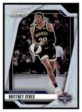 2024 Panini Prizm WNBA Silver Prizms 80 Brittney Sykes Washington Mystics
