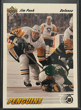 1991 UPPER DECK #308 JIM PAEK ROOKIE CARD. rookie card picture