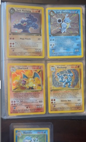 2000 Pokemon Dark Blastoise 1st Edition Holo SWIRL EX-MINT ๐ง๐ง๐ง - Picture 3 of 3