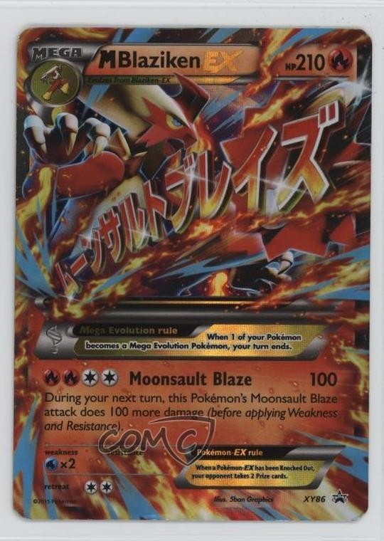 M Blaziken EX Pokémon XY Black Star Promo #XY86
